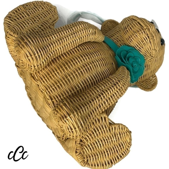 Kate Spade Monkey 🐒 Wicker Novelty Rare Bag - Picture 9 of 14